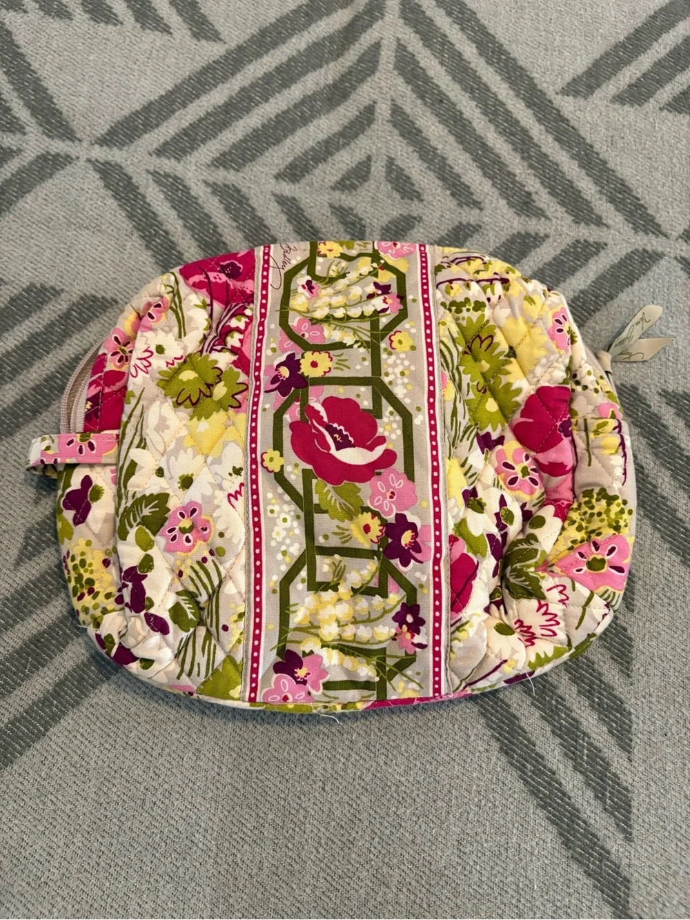 Vera Bradley Make Me Blush Large Cosmetic Bag